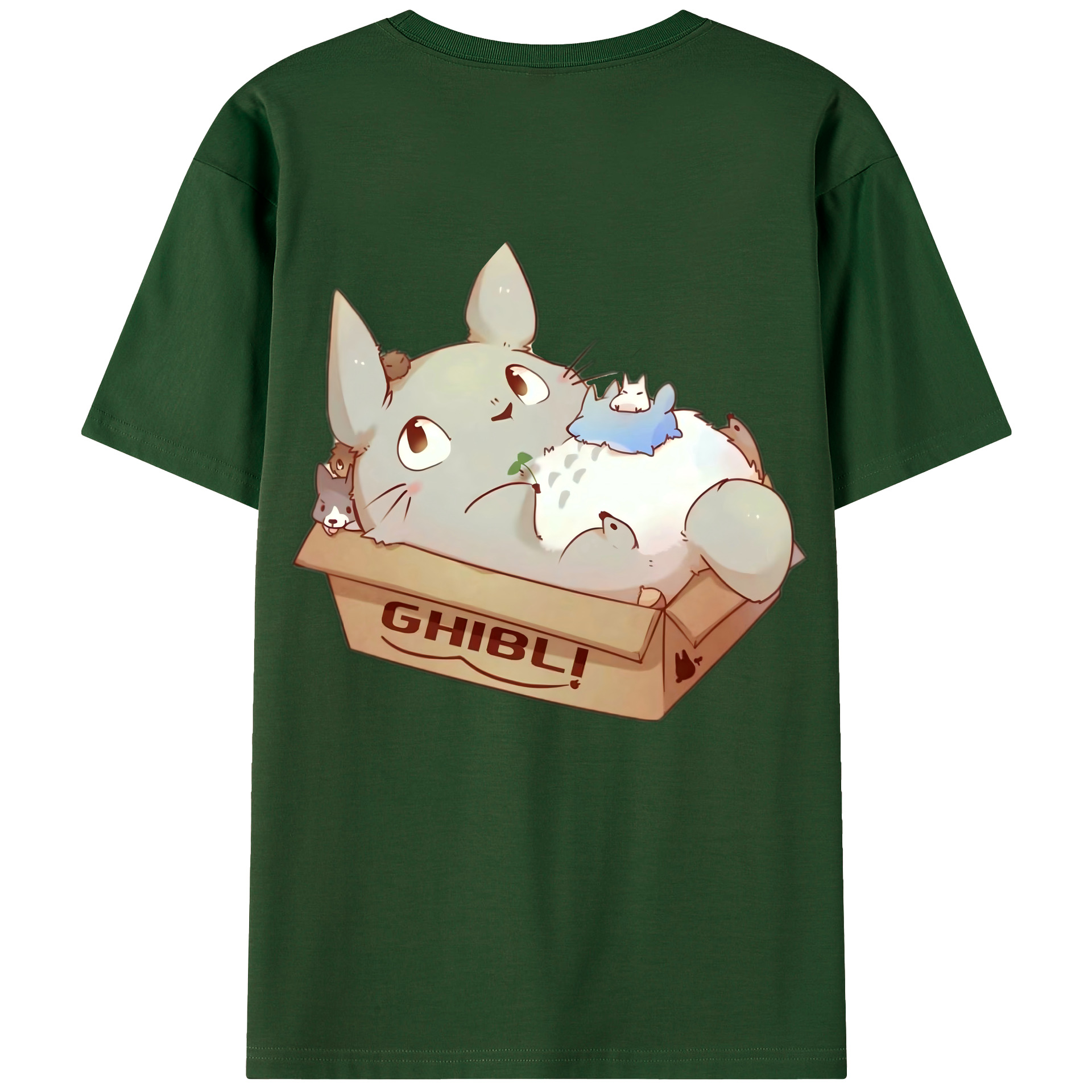 （画像用） となりのトトロ 草壁メイ 草壁サツキ My Neighbor Totoro Satsuki Kusakabe Mei Kusakabe 綿100％半袖Tシャツ（背面プリント）